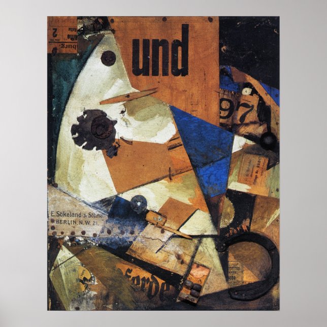 Kurt Schwitters, Das Undbuild, 1919-PRINT-TOPPEN S Poster (Framsidan)