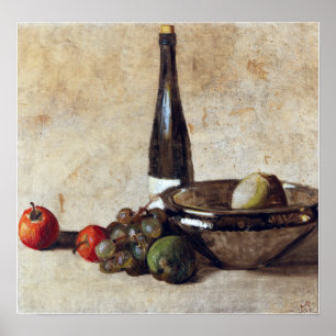 Kurt Schwitters lever fortfarande med Vin Flaska Poster