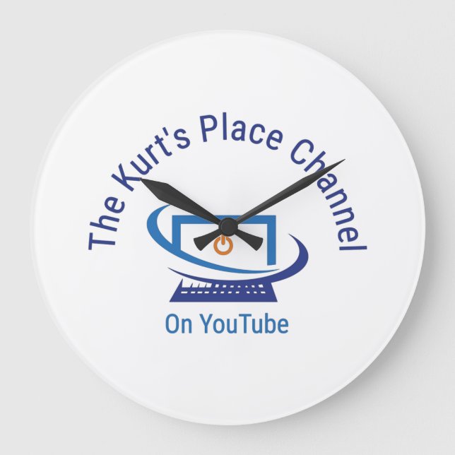 Kurt's Ställe Channel Wall Clock Stor Klocka (Framsida)