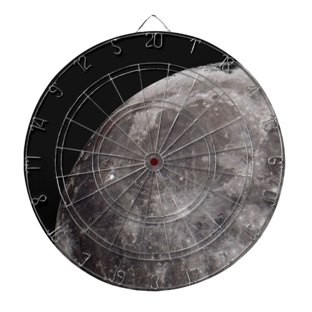 Kurva för Måne Astronomi Image Dart Board Darttavla (Framsidan)