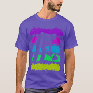 Kurva med Retro Färg T Shirt