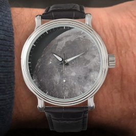 Kurva över Måne astronomibild Armbandsur
