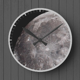 Kurva över Måne astronomibild Rund Klocka
