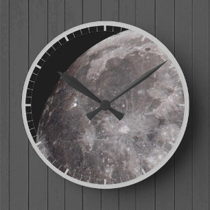 Kurva över Måne astronomibild Rund Klocka