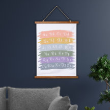 Kurva spanska Alphabet Aesthetic Brushstrokes