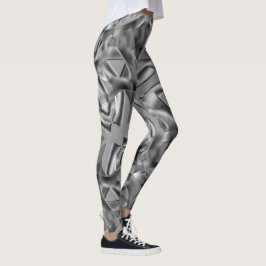 Kurvade grått-former, med luminösa toner leggings