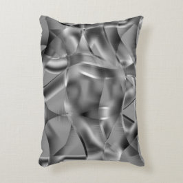 Kurvade grått-former, med visningstoner prydnadskudde