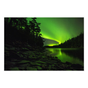 Kurvans Aurora Fototryck
