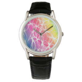 Kurvburet linjer armbandsur