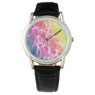 Kurvburet linjer armbandsur