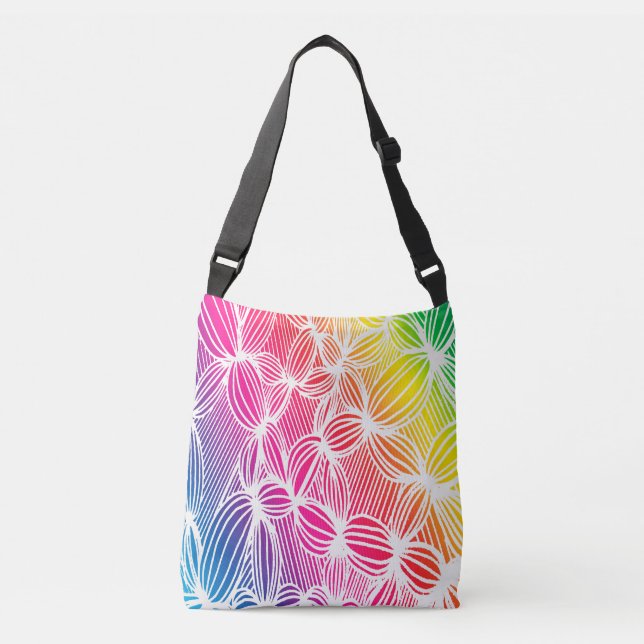 Kurvburet linjer axelväska (Framsida)