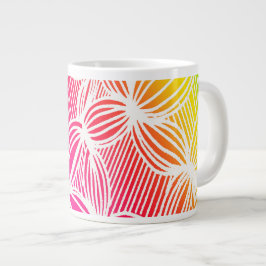 Kurvburet linjer jumbo mugg