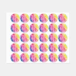 Kurvburet linjer klistermärke