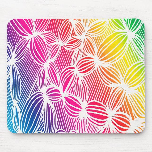 Kurvburet linjer musmatta (Framsidan)