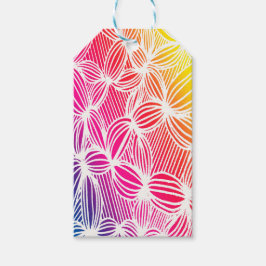 Kurvburet linjer presentetikett