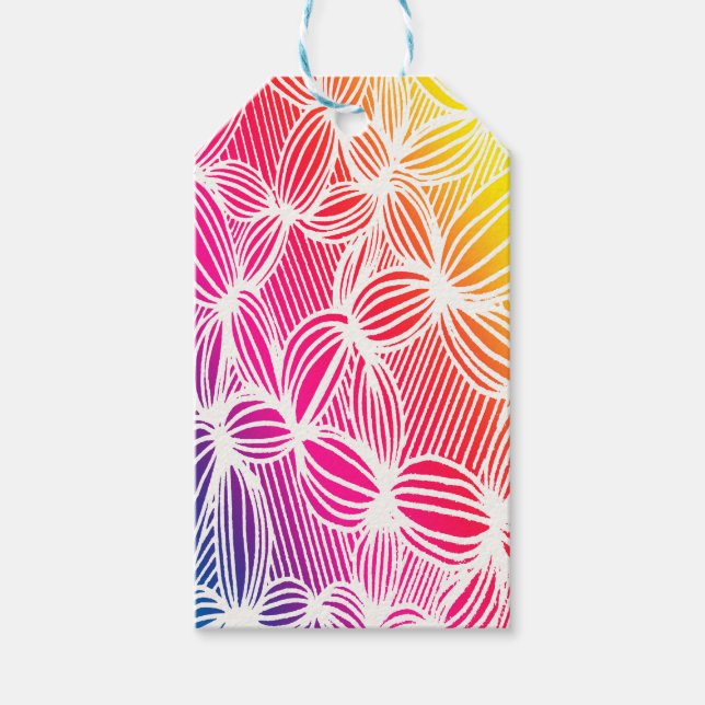 Kurvburet linjer presentetikett (Framsidan)