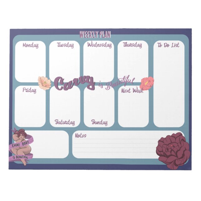 Kurvey är vacker anteckningsblock (Framsida)