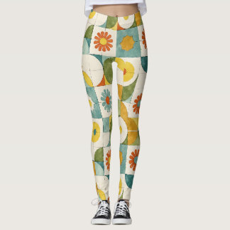 Kurvformad Linjer, cirkelformade, stympade, nedre Leggings