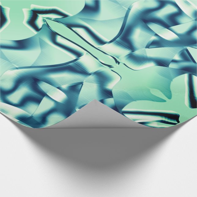 Kurvformade "cyan"-former och vissa myntton presentpapper (Hörn)