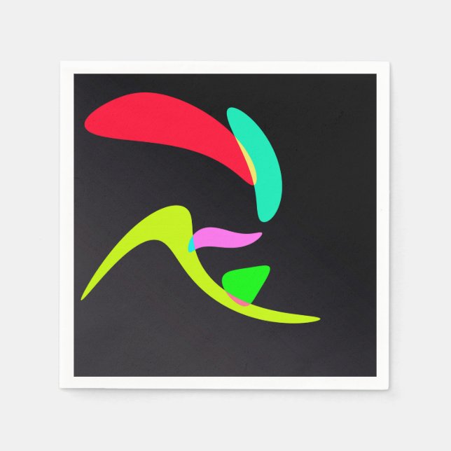 Kurvformade former pappersservett (Framsidan)