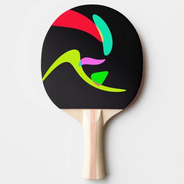 Kurvformade former pingisracket (Framsidan)