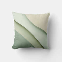 Kurvformer i gröntens skuggor med textutrymme kudde