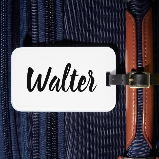 Kurviga Walter Namn,  Bagagebricka (Framsida Insitu 4)
