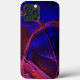 Kurvlinjer över häpnadsväckande blå och röd crust