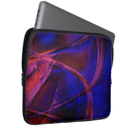 Kurvlinjer över häpnadsväckande blå och röd crust laptop fodral