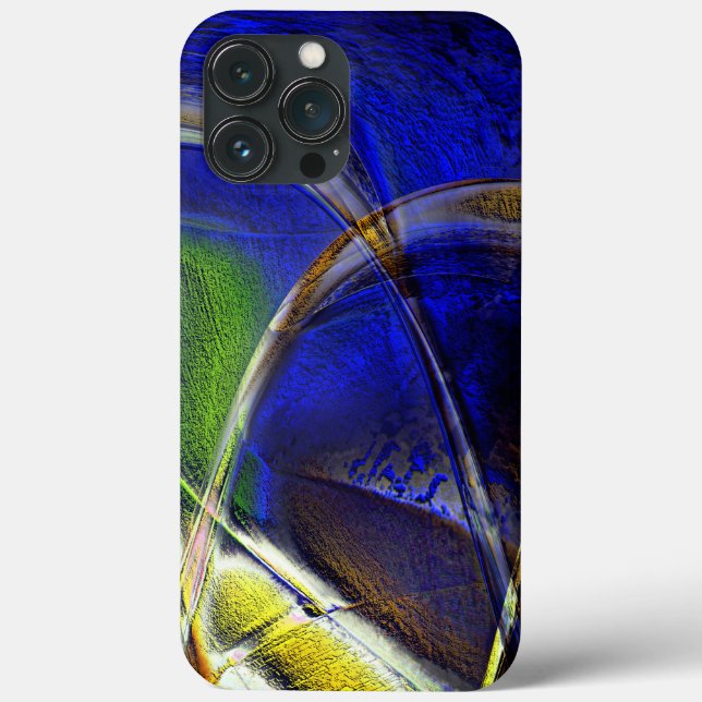 Kurvlinjer över sepia till grönt och blå rinna (Baksida)