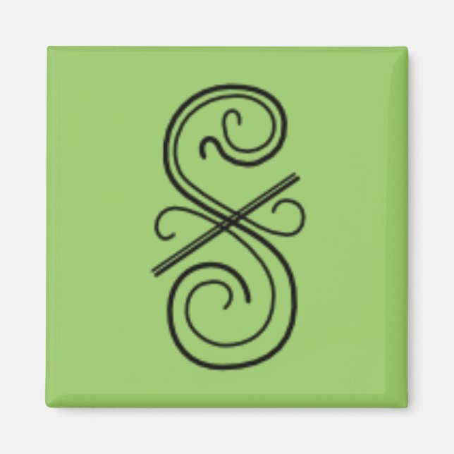 Kurvlinjeraster Magnet (Framsidan)