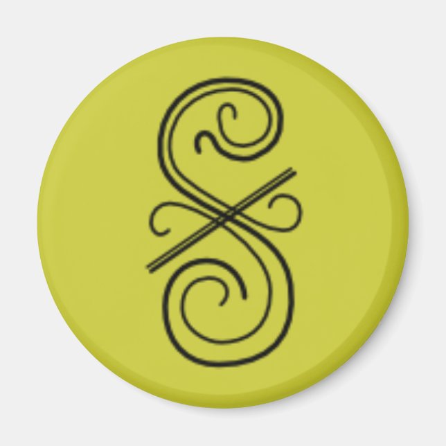 Kurvlinjeraster Magnet (Framsidan)