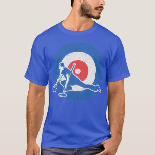 Kurvlinjeringsmål för husretro t shirt
