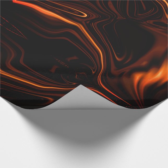 Kurvor eller klappande korall, över mörkens papper presentpapper (Hörn)