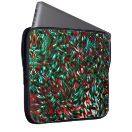 Kurvor, grönt och burgundi i lager laptop fodral