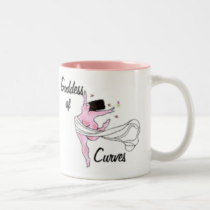 "Kurvor gudinna" Två-tonkaffe Mugg