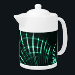 Kurvor i en blandning av djungelns grönt och nymin<br><div class="desc">Den här bilden var originell med linjer som jag utsattes för en "vågar-effekt - i bildredigerare - och de blev zig zag, plus en "fractal"-effekt för att upprepa dem och, vissa färg-effekter och blev en skarp och attraktiv med ett "grönt bad", som påminner något om något långt tjock med en...</div>