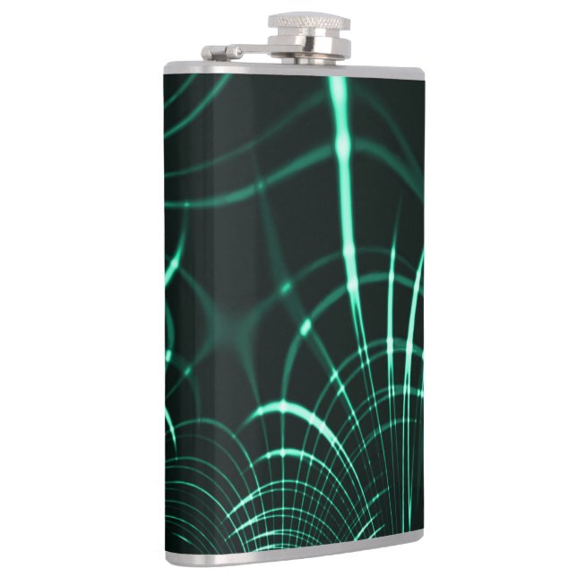 Kurvor i en blandning av djungelns grönt och nymin fickplunta (Höger)