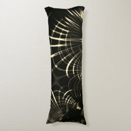 Kurvor i Khaki färg och mörkens bakgrund Kroppskudde