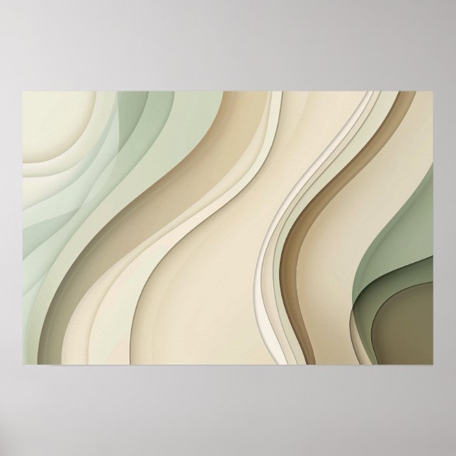 Kurvor i neutralter med kopieringsutrymme poster (Framsidan)