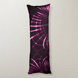 Kurvor i rosa färg och mörk kroppskudde