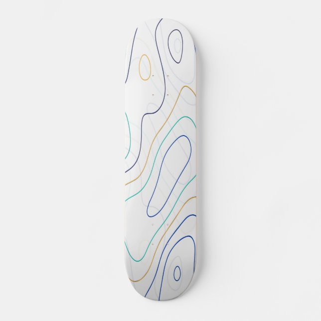 Kurvor Mini Skateboard Bräda 18,5 Cm (Framsida)