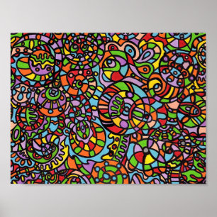 Kurvor och Spheres Poster