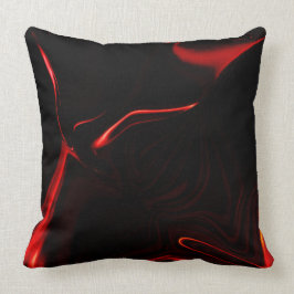 Kurvor, överspelning i rödmörkaste svarta fonden. kudde