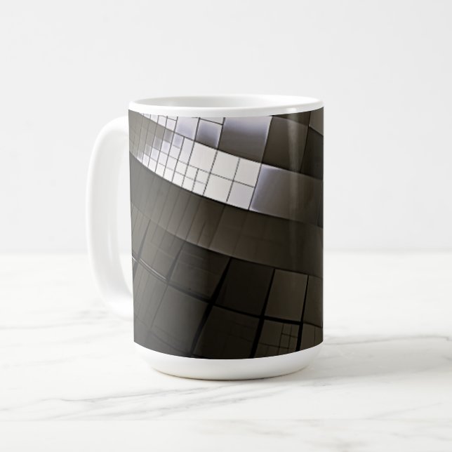 Kurvstålsmatrix Kaffemugg (Framsida vänster)