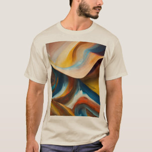 Kurvutjämning och organiska former i modern design t shirt
