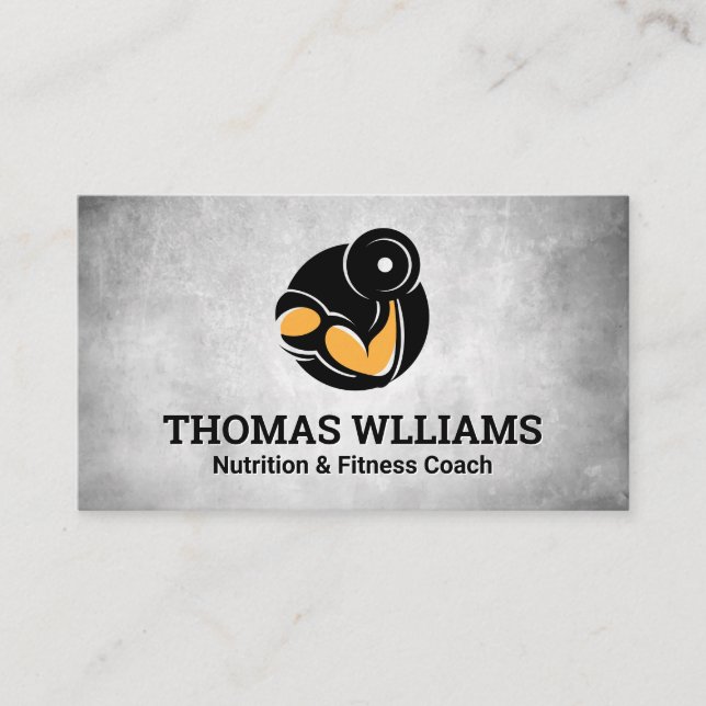 Kurvvikt för arm visitkort (Framsida)