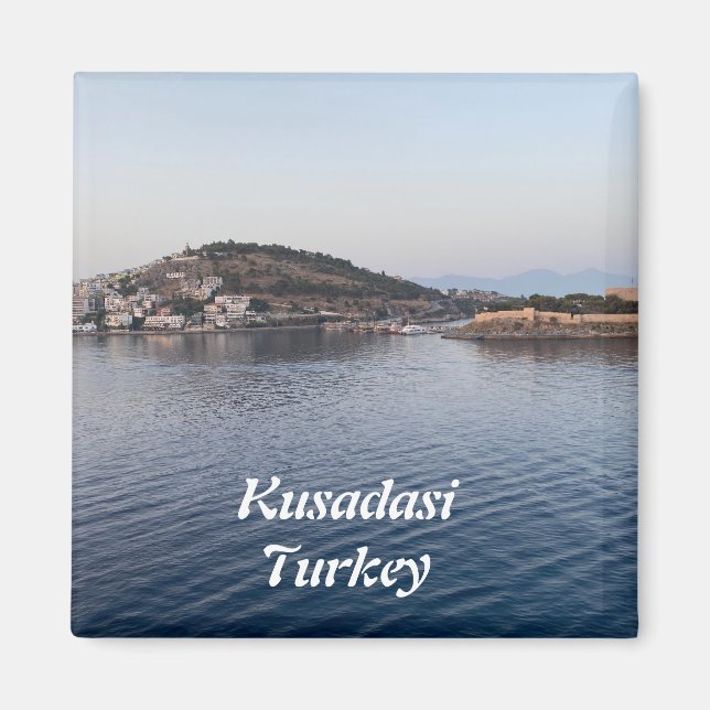 Kusadasi kusten i Turkiet Magnet (Framsidan)