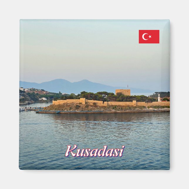 Kusadasi-kusten i Turkiet Magnet (Framsidan)