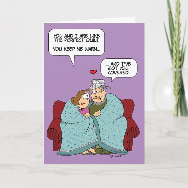 Kuscha under en Quilt - By the Yard® - Alla hjärta Kort (Framsida)